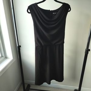 EUC Ricki's Cowl Neck Crepe Black Dress